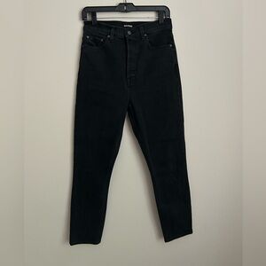 GRLFRND Melanie High Rise Boot Cut Jeans Black Size 28